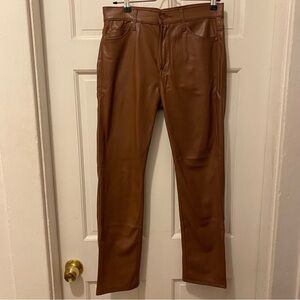 MOTHER Women's Tan Straight Leg Jeans